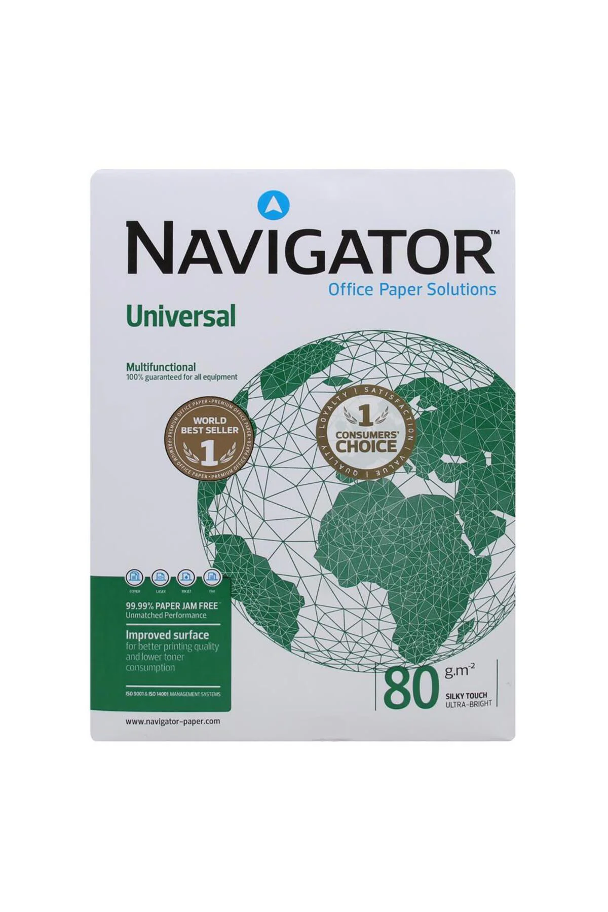 Navigator A4 Fotokopi Kağıdı 80 g/m² 500 Yaprak x 5 Paket