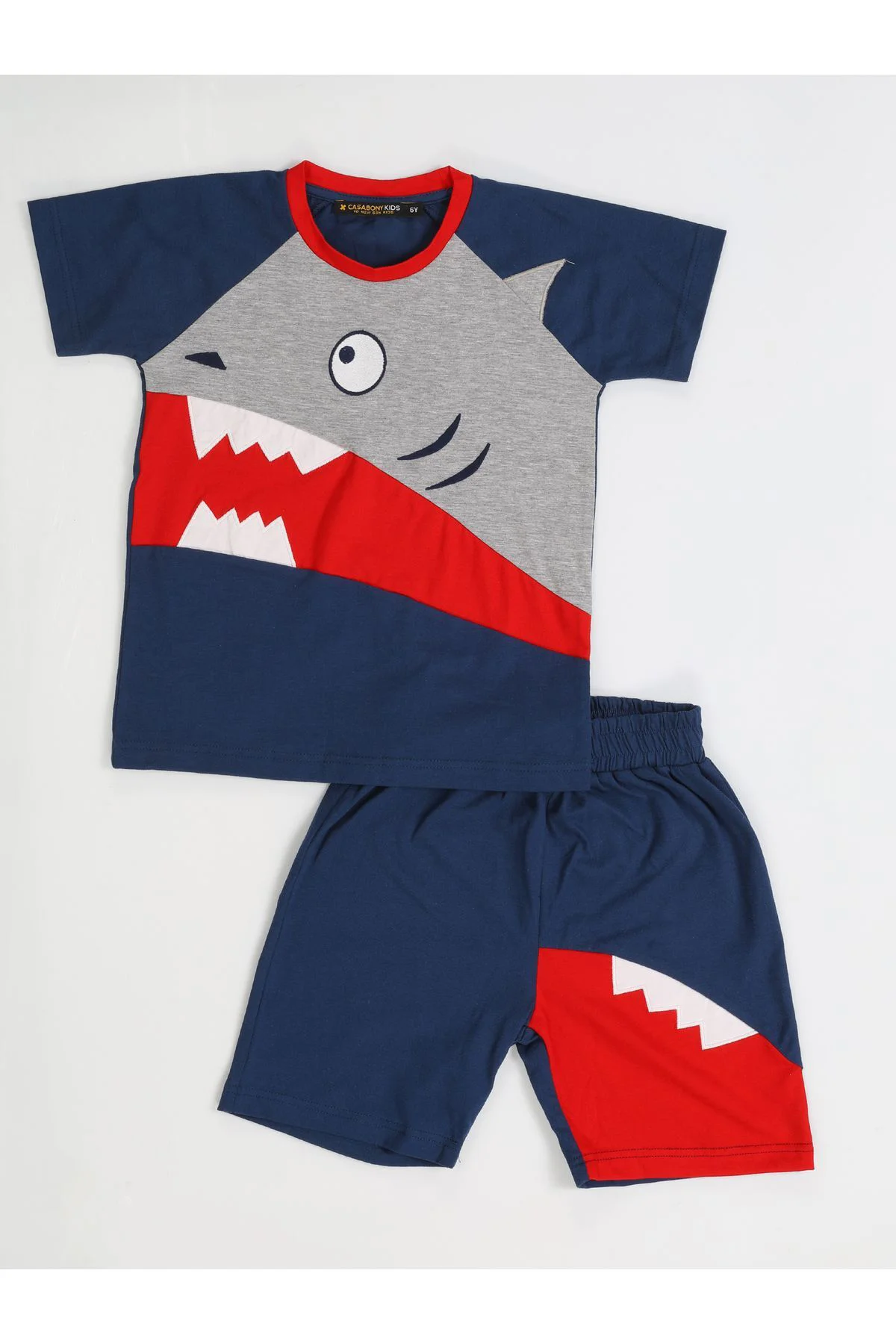 Navy Shark Erkek Çocuk Şort Takım