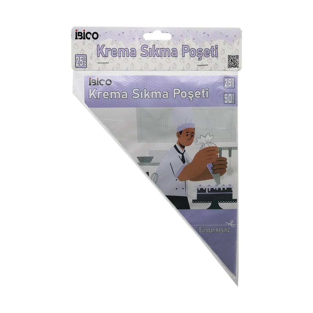 Naylon 25cm 50pcs Krema Sıkma Poşeti Torbası Bx40 Fiyatı, Yorumları ve Özellikleri