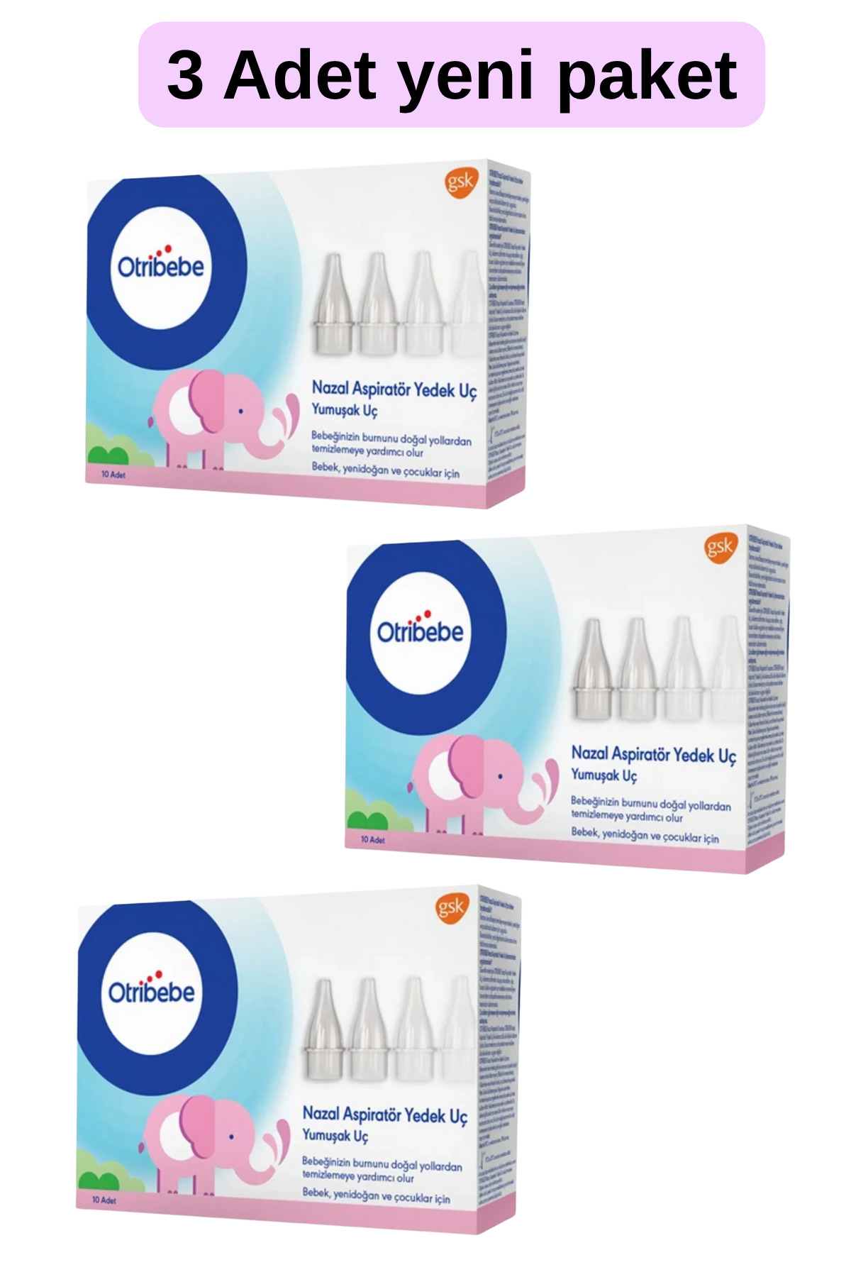 Nazal Burun Aspiratörü Yedek Uç 10 Adet 3 Adet