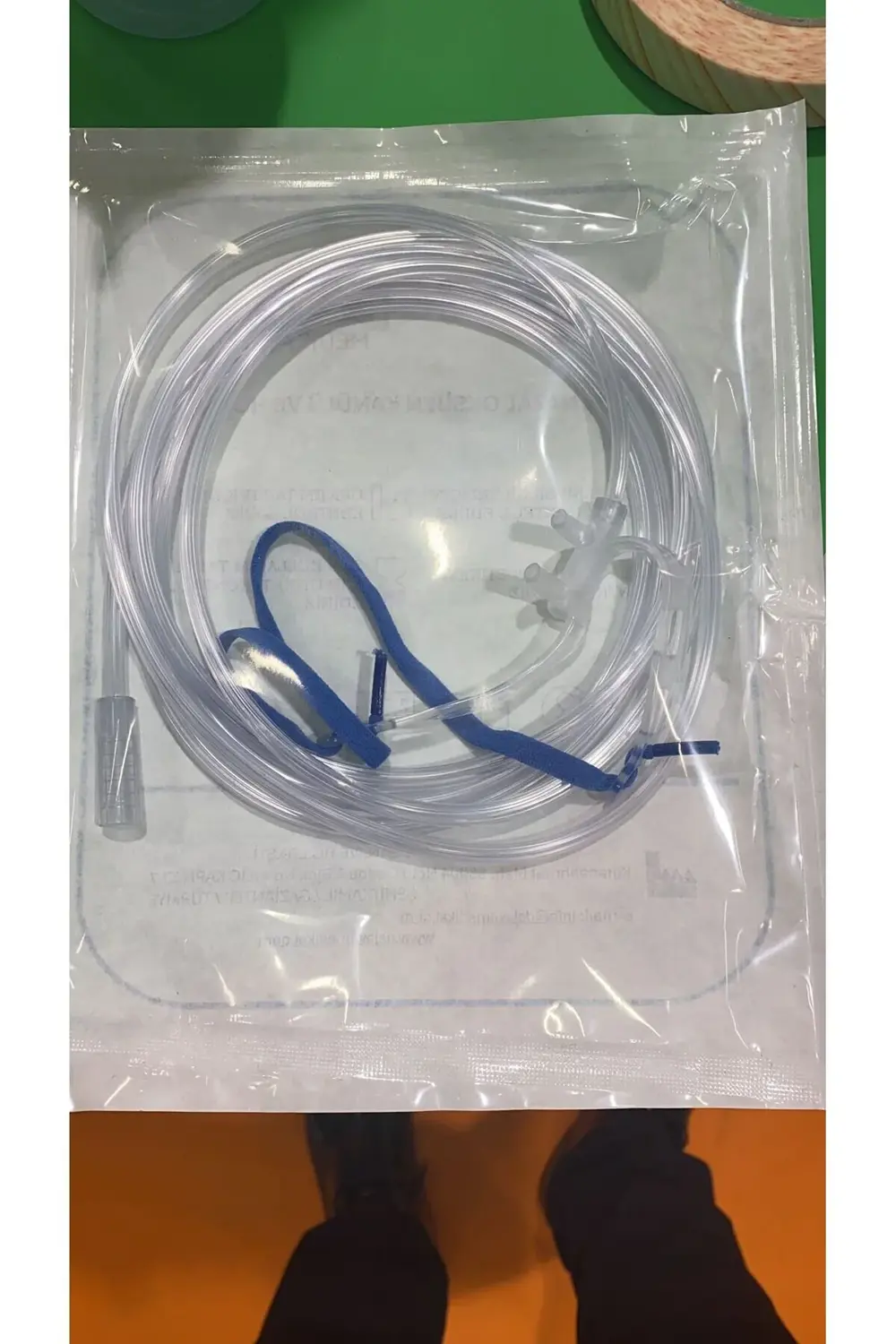 Nazal Oksijen Kanülü 2.5 mt (Yeni Nesil Lastikli) Yumuşak Burun A