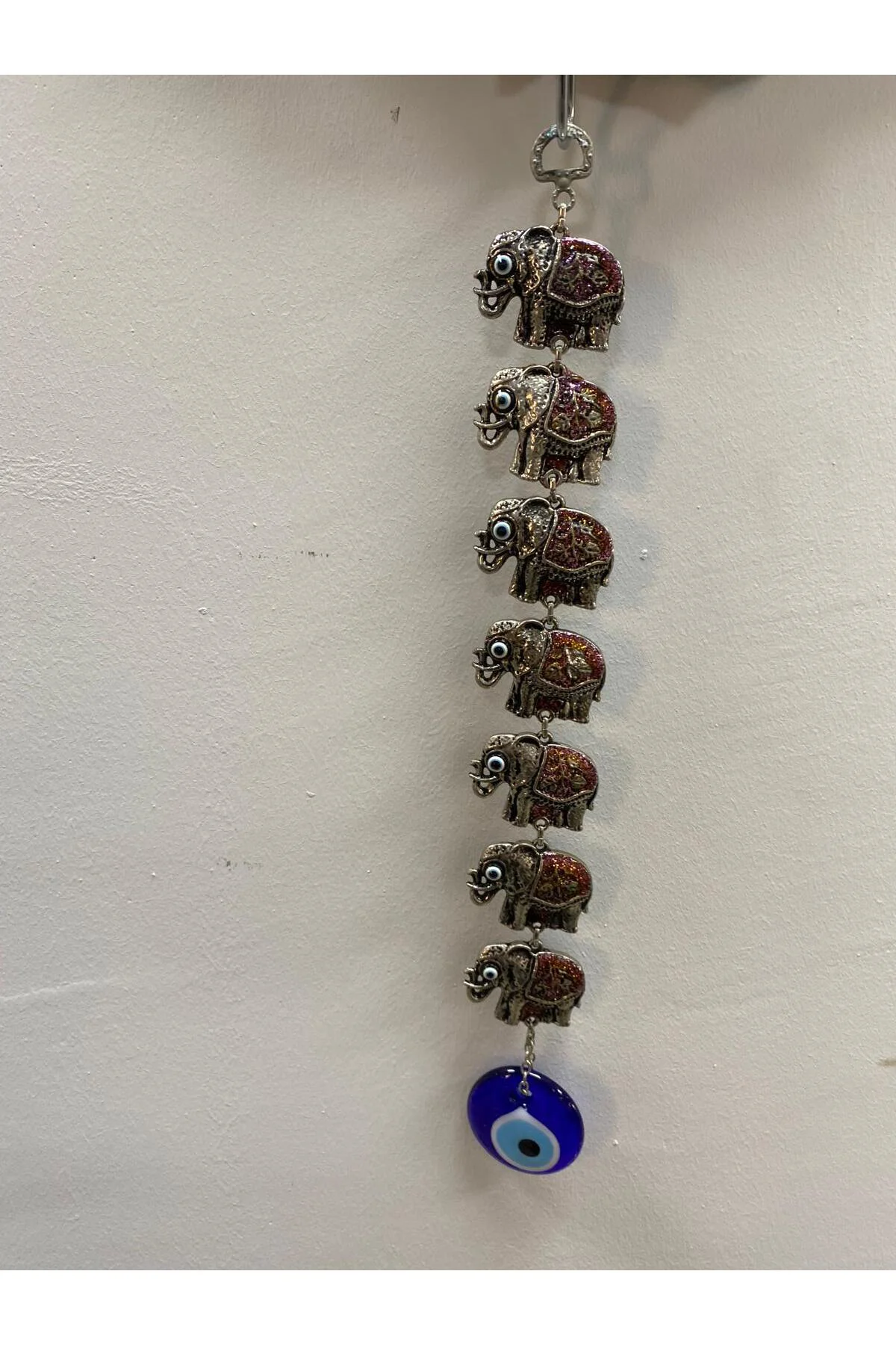 Nazar Boncuğu Zamak 7 Li Fil Sade Desenli Renkli 41 cm