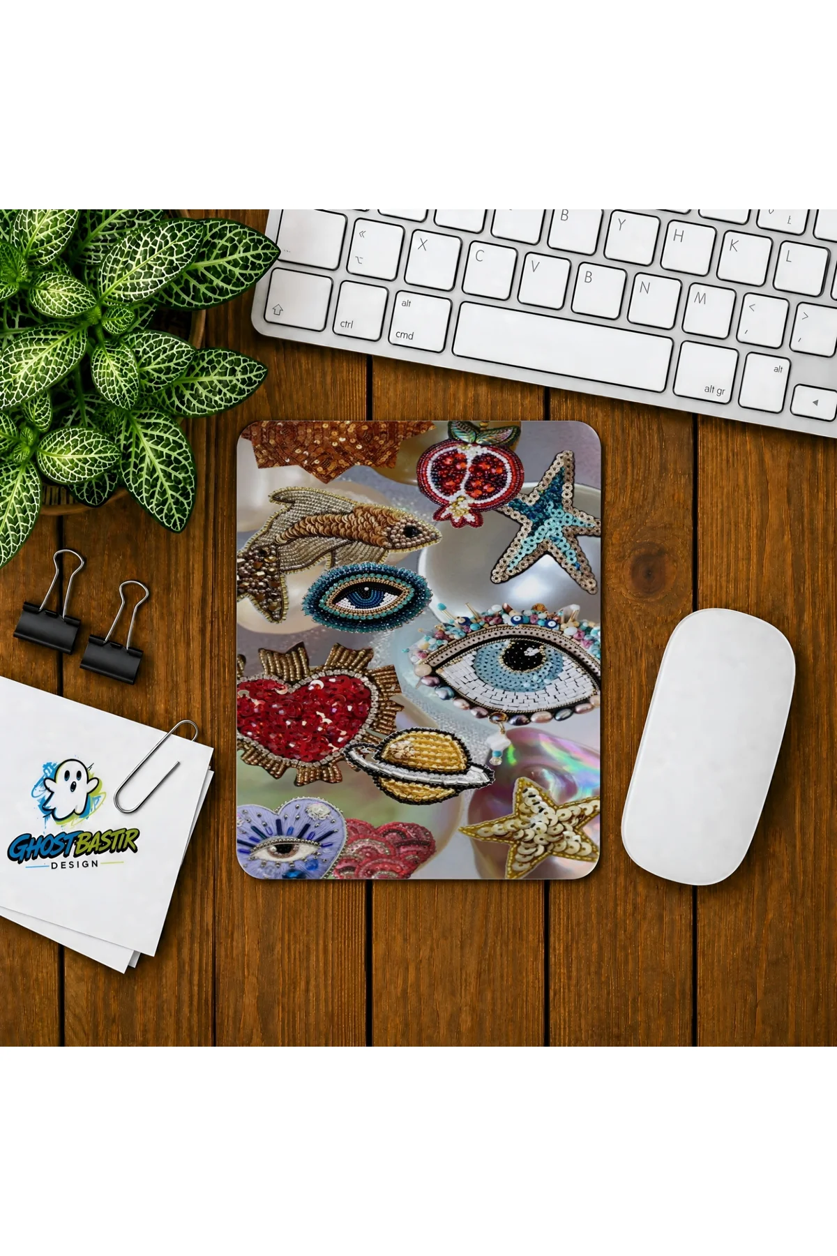 Nazar Boncuklu Baskılı Oyuncu Mousepad 0211