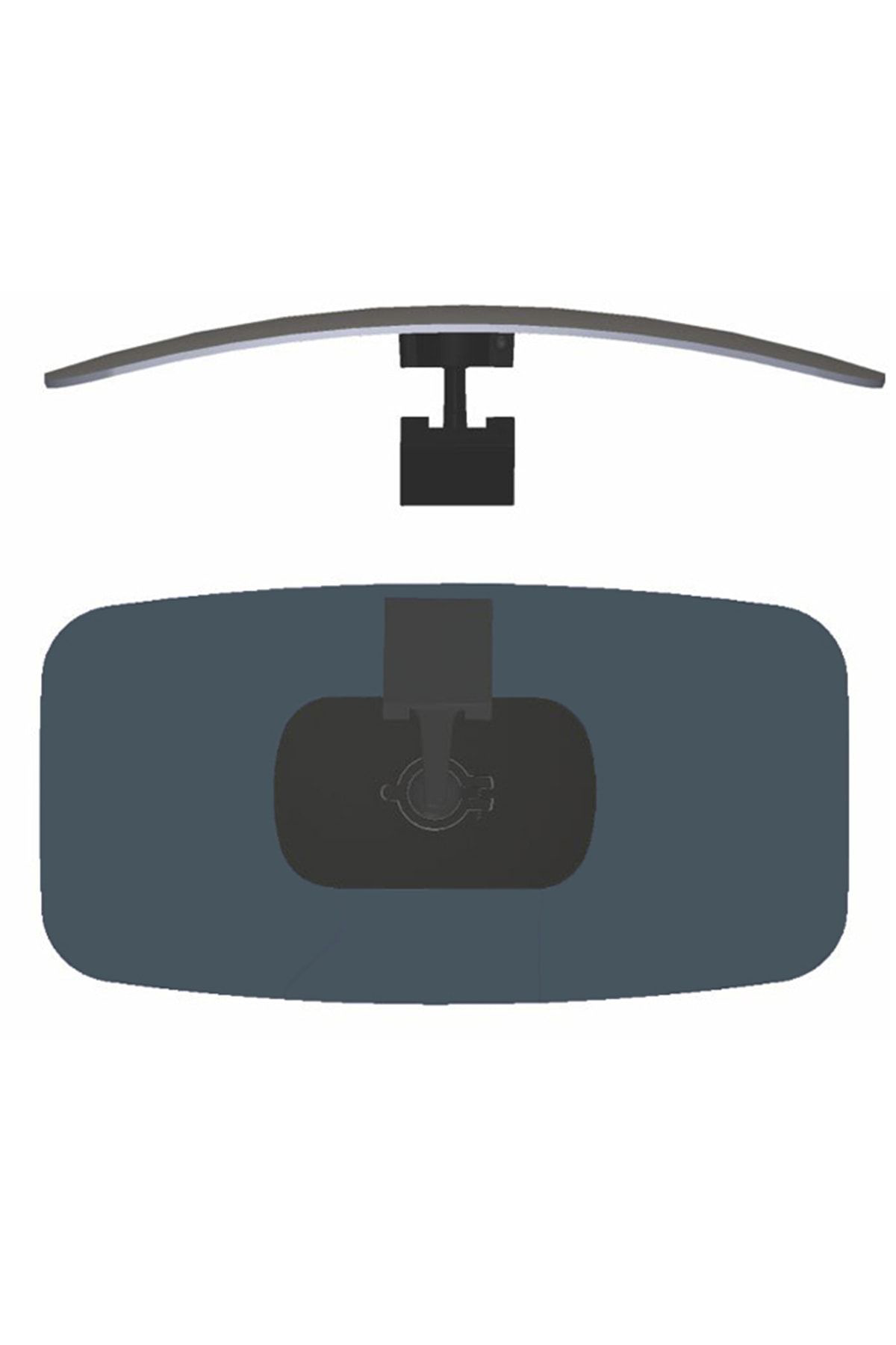 Nazar Eğik Kollu Universal Dikiz Aynası 29x15 Cm