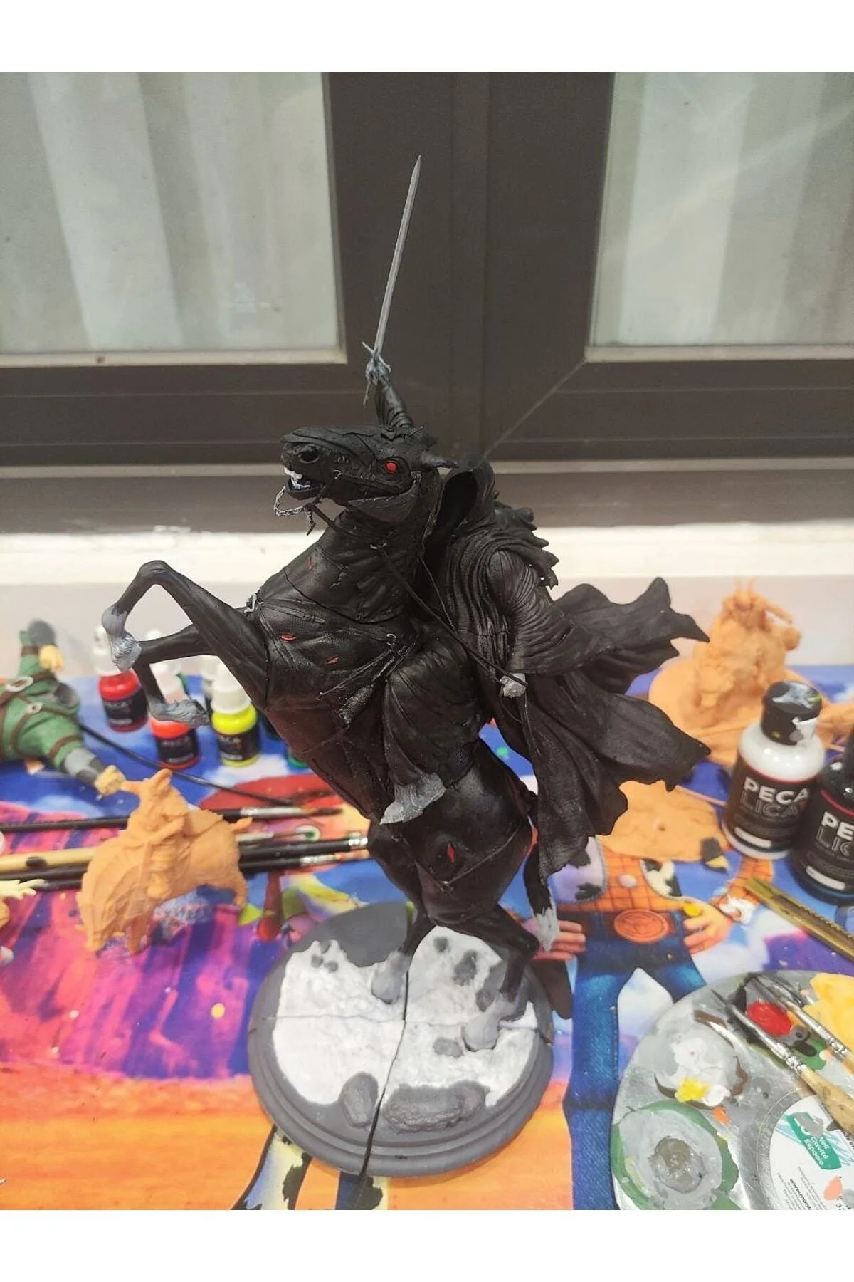Nazgul At Üstünde Yüzüklerin Efendisi Boyalı Figür 20 Cm Lotr (BÜYÜK BOY)