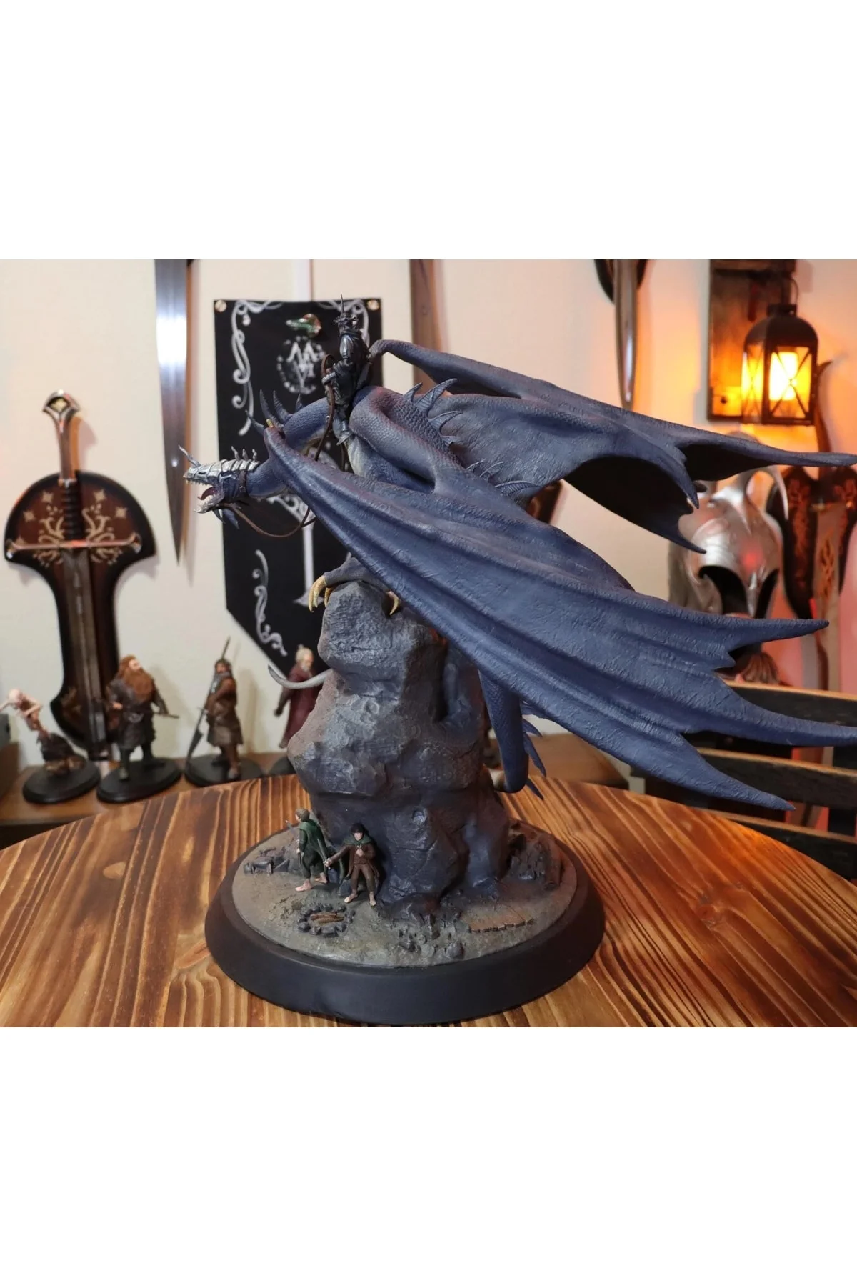 Nazgul Frodo Ve Sam Yüzüklerin Efendisi Lotr Boyalı Figür 30 cm (dev Boy)