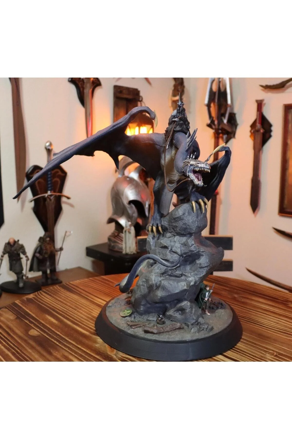 Nazgul Frodo Ve Sam Yüzüklerin Efendisi Lotr Boyalı Figür 30 cm (dev Boy)