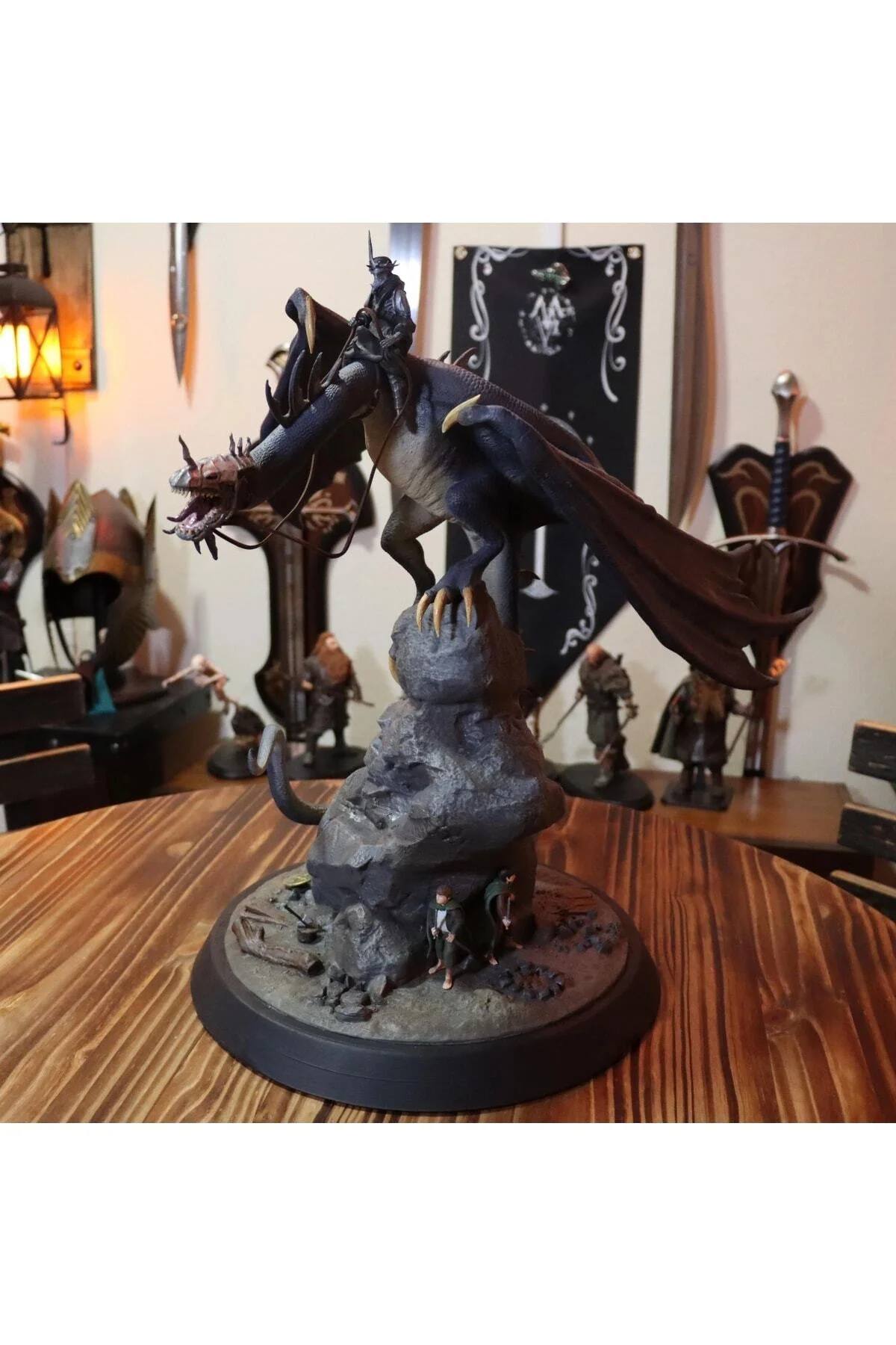 Nazgul Frodo Ve Sam Yüzüklerin Efendisi Lotr Boyalı Figür 30 cm (dev Boy)