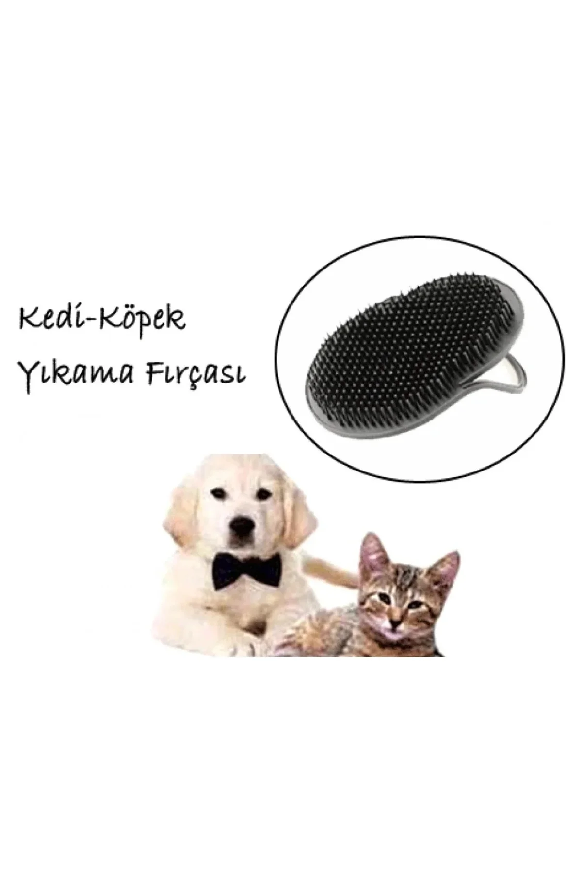 Nazik Masajlı Kedi Köpek Yıkama Fırçası Evde Kullanım İçin - Görsel 2