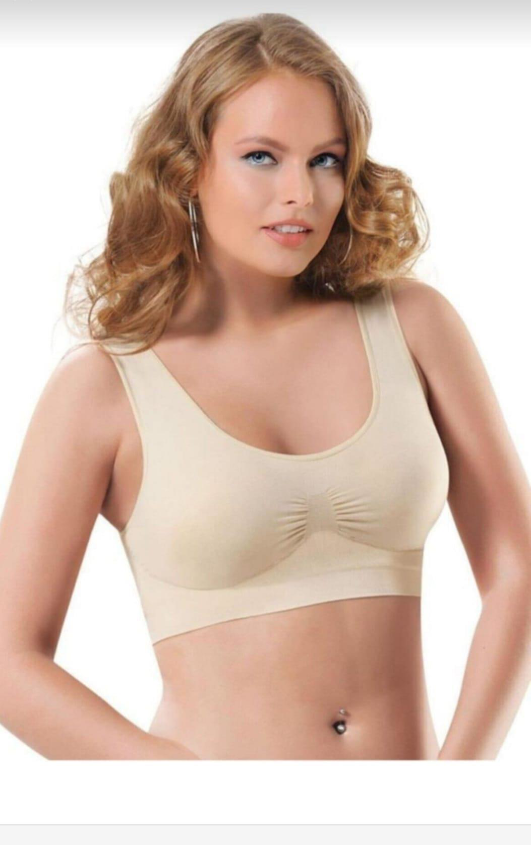 Nbb  2411 Bayan Seamless Dikişsiz Pedli Toparlayici Büstiyer 2 Ade