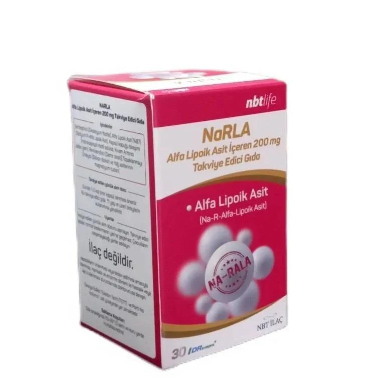 NBT Life Narla Alfa Lipoik Asit 30 Kapsül (Alpha Lipoic Acid) NBT Life Narla Alfa Lipoik Asit 30 Kapsül (Alpha Lipoic Acid)