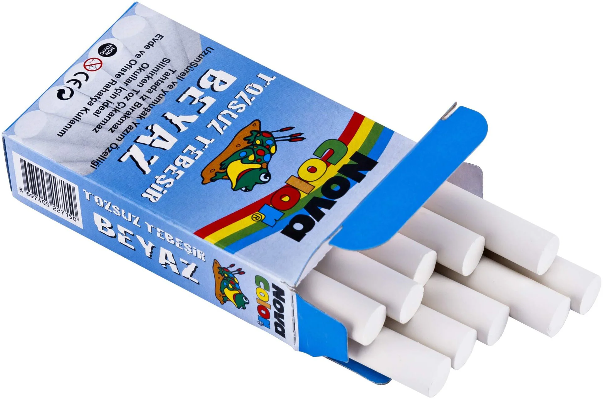 NC-4110   Nova Color Tozsuz Beyaz Tebeşir