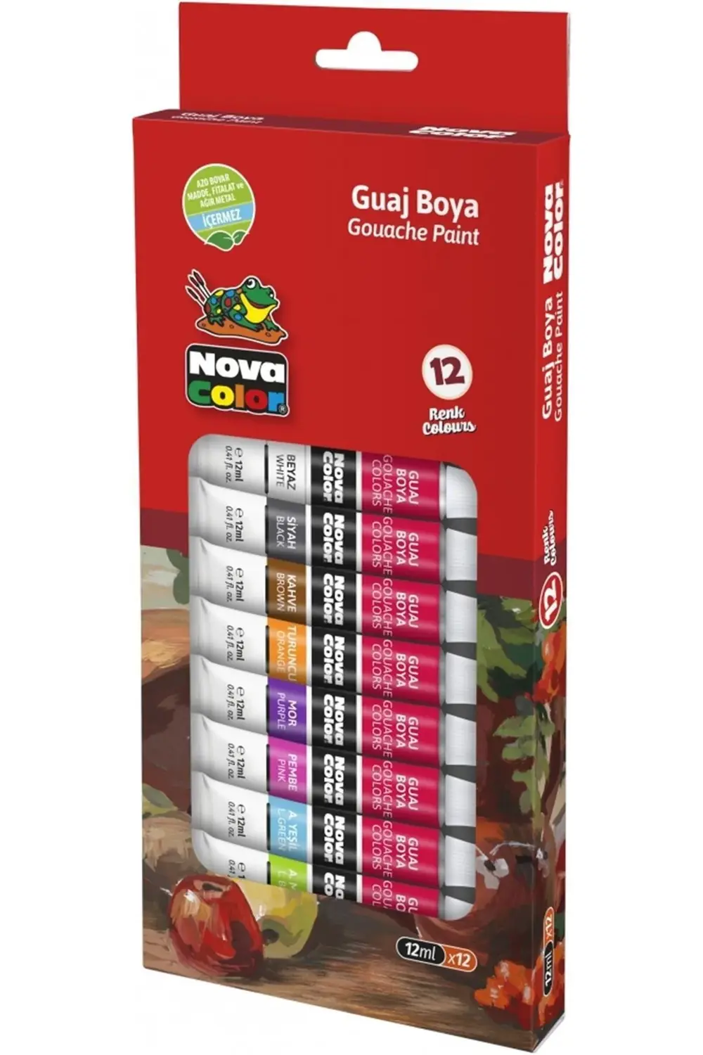 N.color Guaj Boya Tüp 12 Ml 12 Li