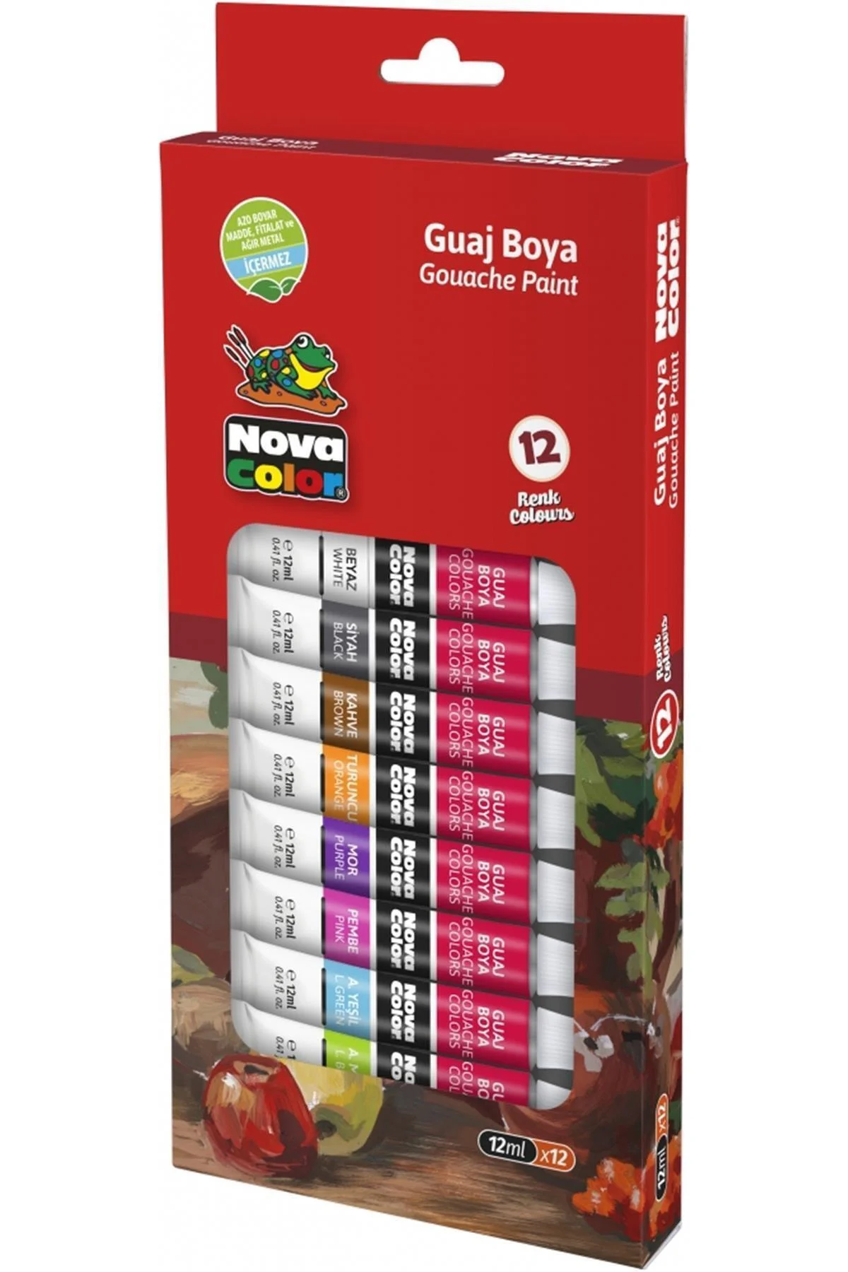 N.color Guaj Boya Tüp 12 Ml 12 Li