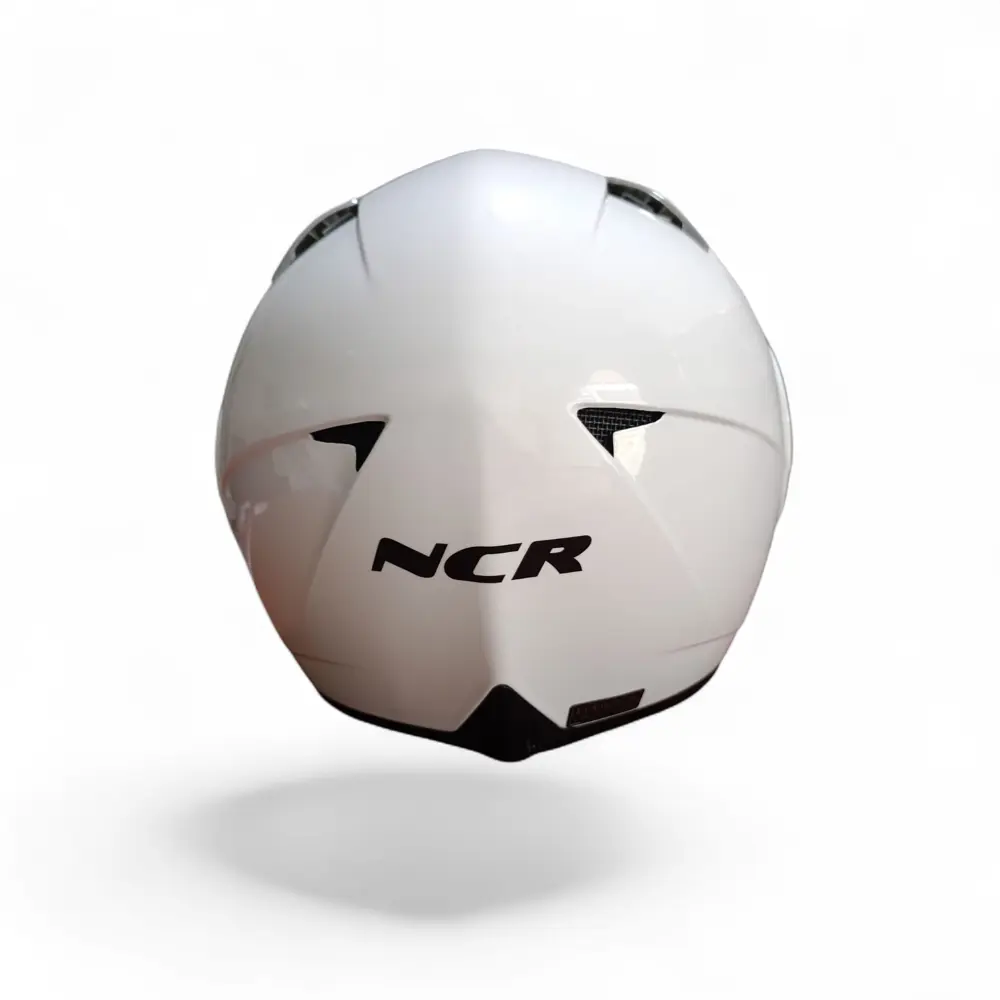 NCR-158 ÇENE AÇILIR GÖZLÜKLÜ E-CE BELGELİ KASK PARLAK BEYAZ