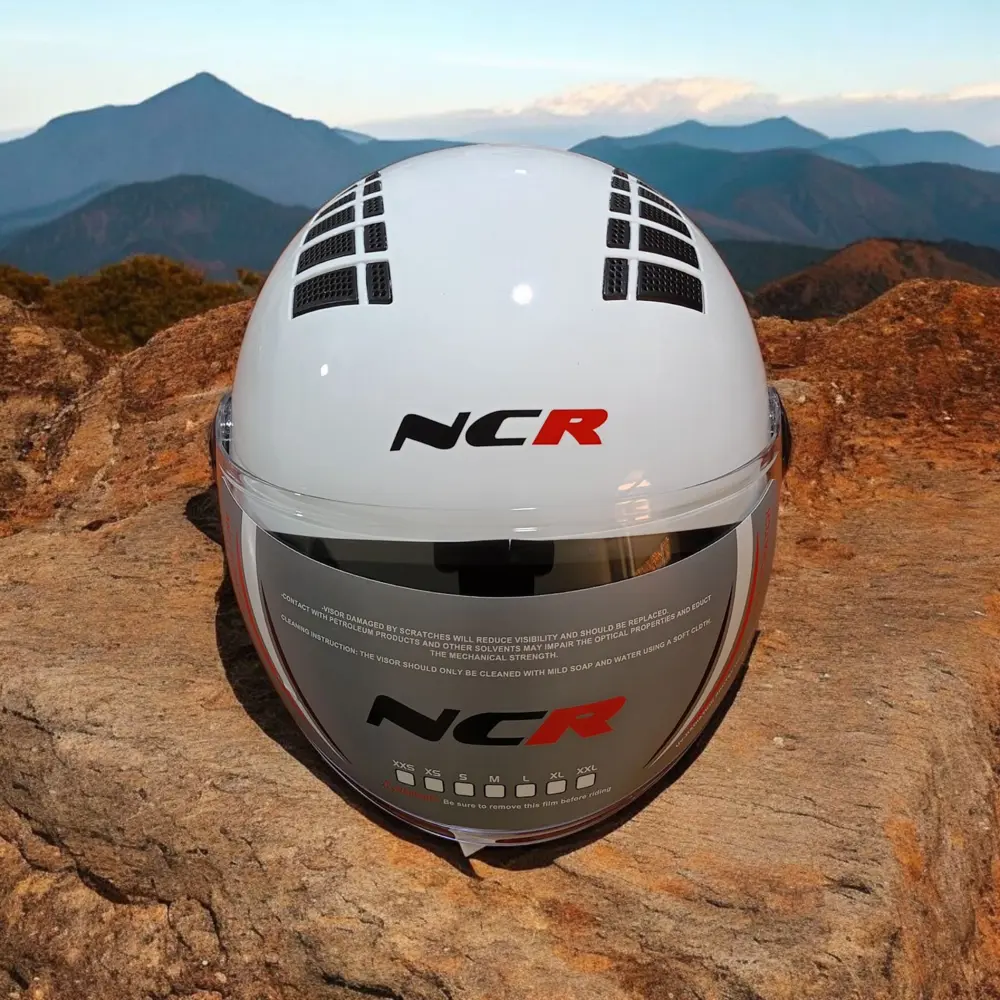 NCR KASK ÇENESİZ 230 ECE BELGELİ - PARLAK BEYAZ