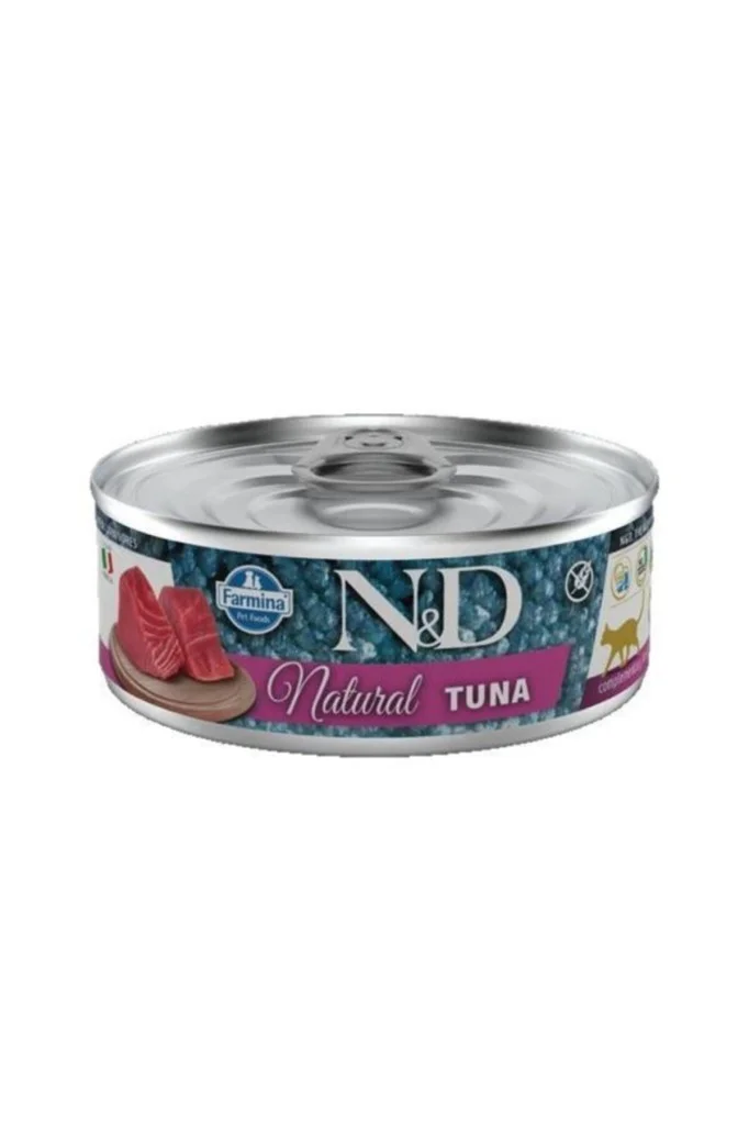 ND Natural Tuna Balıklı Yetişkin Kedi Konservesi 80gr ND Natural Tuna Balıklı Yetişkin Kedi Konservesi 80gr