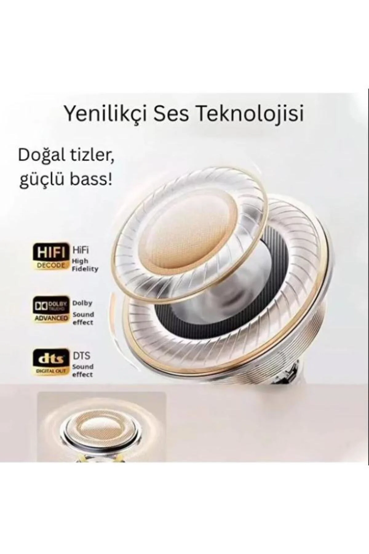 Ne-105 Bluetooth Kulaklık Extra Bass Hd Ses Universal Kablosuz Kulaklık
