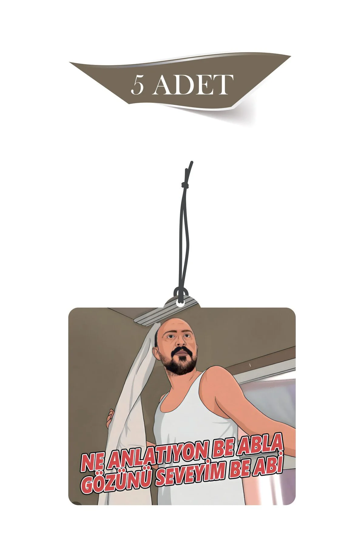 Ne Anlatıyon Be Abla 5'li Dekoratif Oto Kokusu ve Oto Aksesuarı