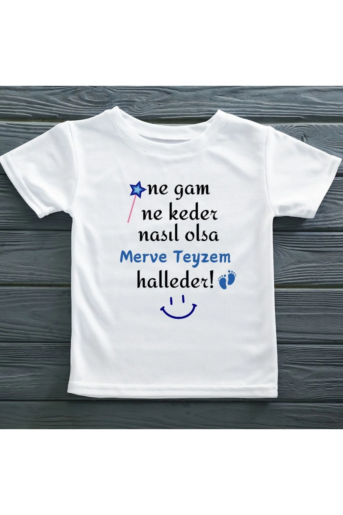 Ne Gam Ne Keder Nasıl Olsa Halleder Yazılı Erkek Çocuk Tişörtü