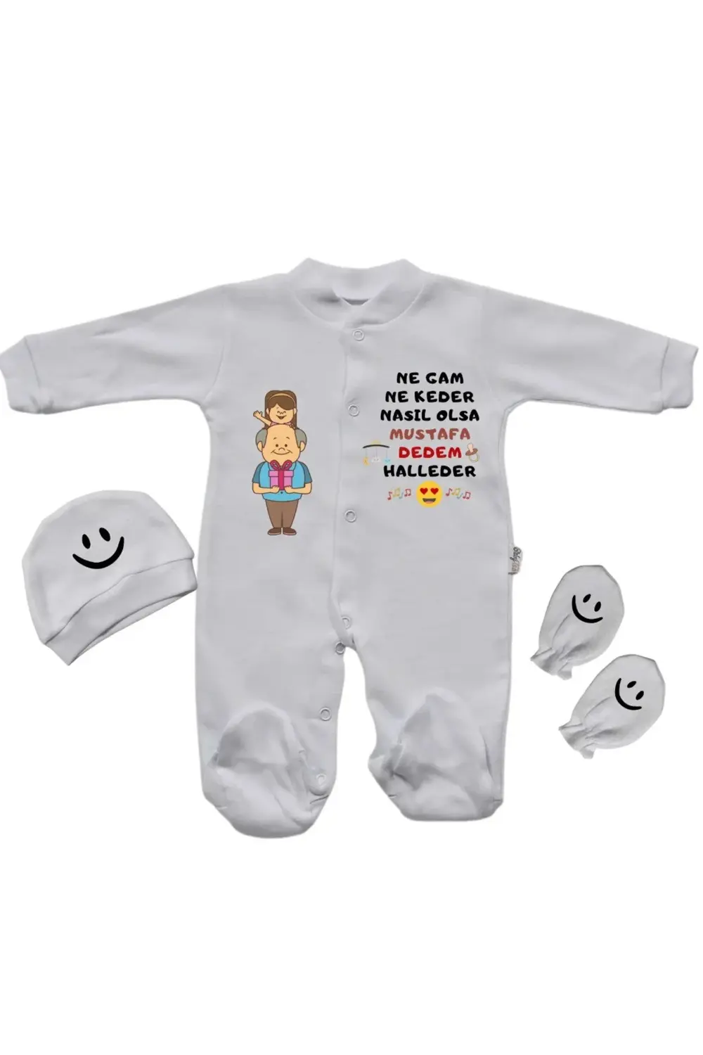 Ne Gam Ne Keder Nasıl Olsa Dedem Halleder Yazılı Kişiye Özel Kız