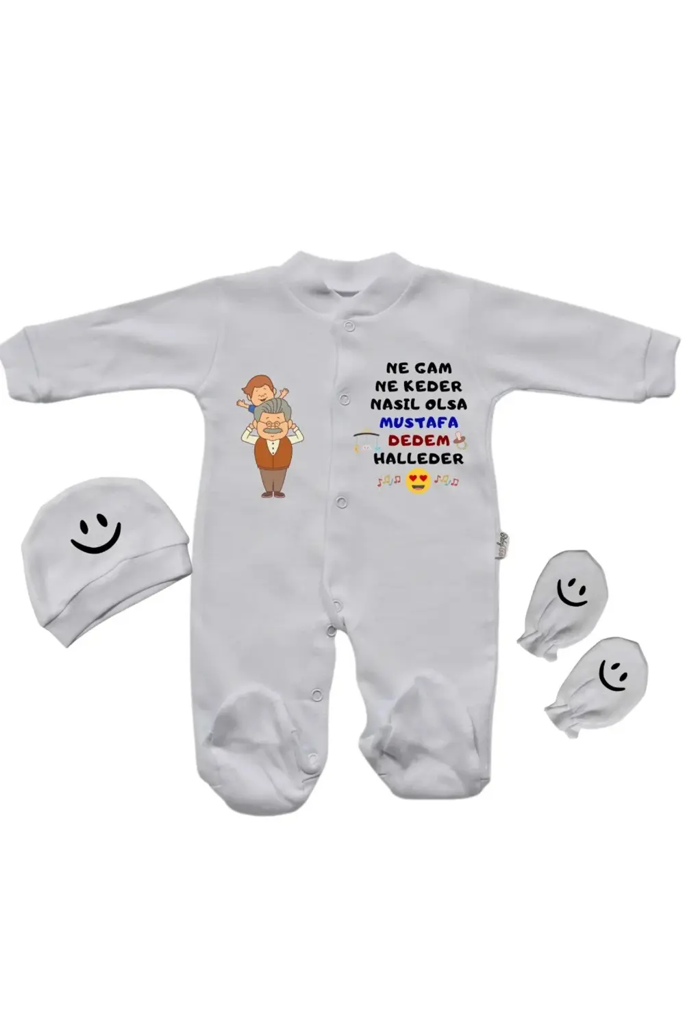 Ne Gam Ne Keder Nasıl Olsa Dedem Halleder Yazılı Kişiye Özel Erke