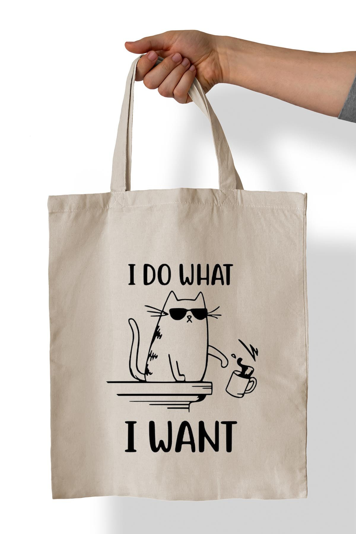 Remonz Ne İstersem Yaparim Baskili %100 Pamuk 35X38 Cm Bez Çanta