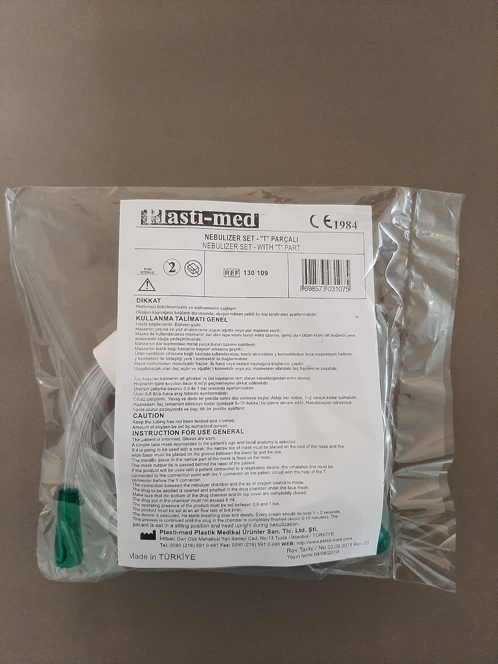 Nebulizatör Set - T Parçalı | Solunum Desteği İçin Komple Set Fiyatı, Yorumları ve Özellikleri