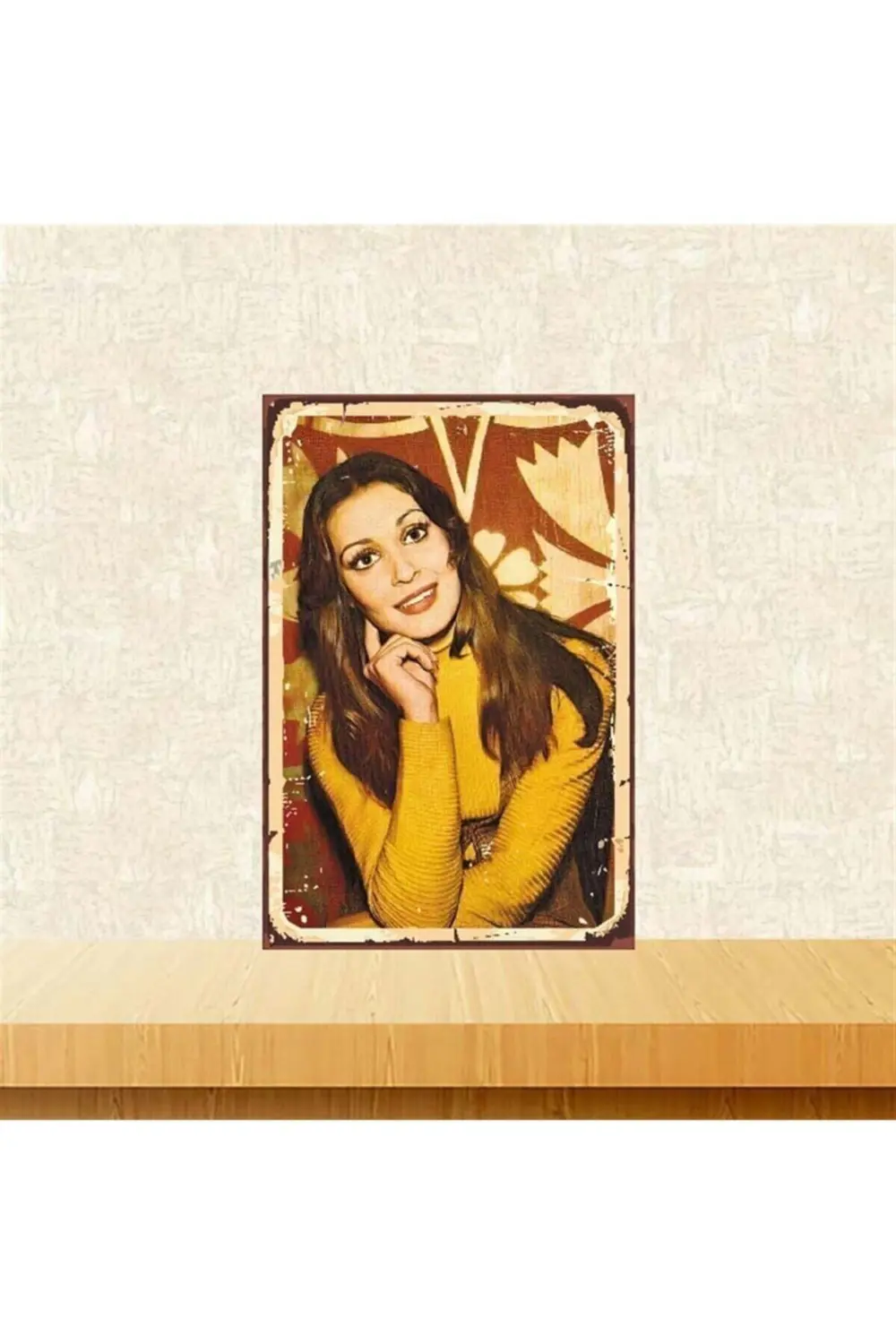 Necla Nazır Retro Ahşap Poster 20-30 Cm Tkfx3898