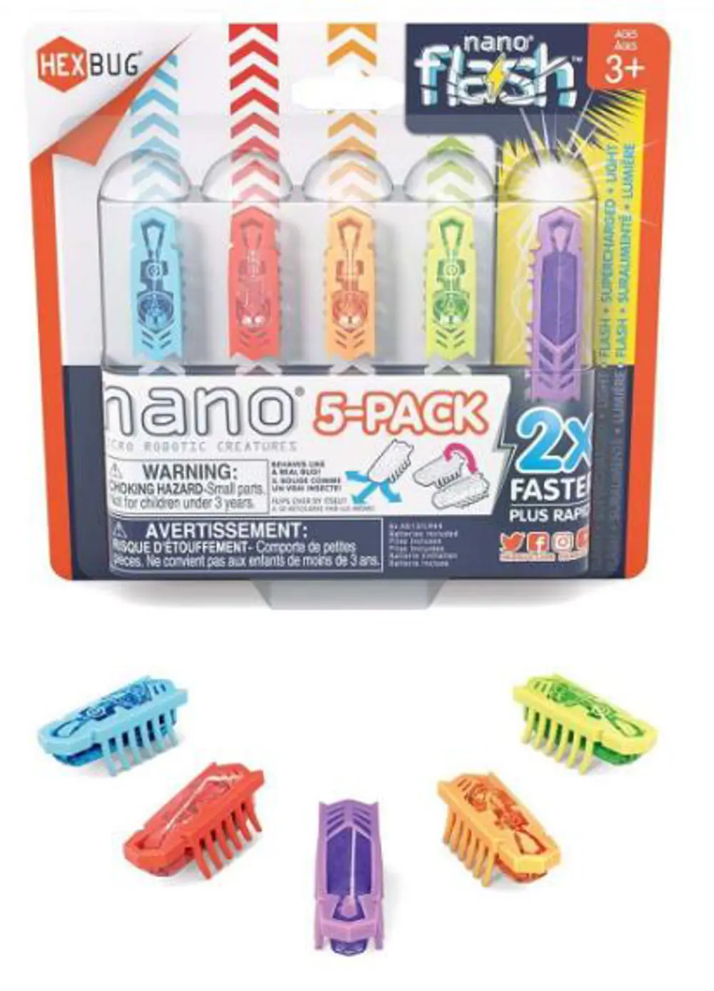 NECO HEXBUG 433-6983 NANO-FLASH NANO BES'LI PKT.AST-6