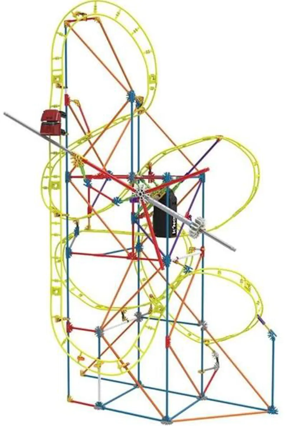 NECO K'NEX 15406 CLOCK WORK ROLLER COASTER SET