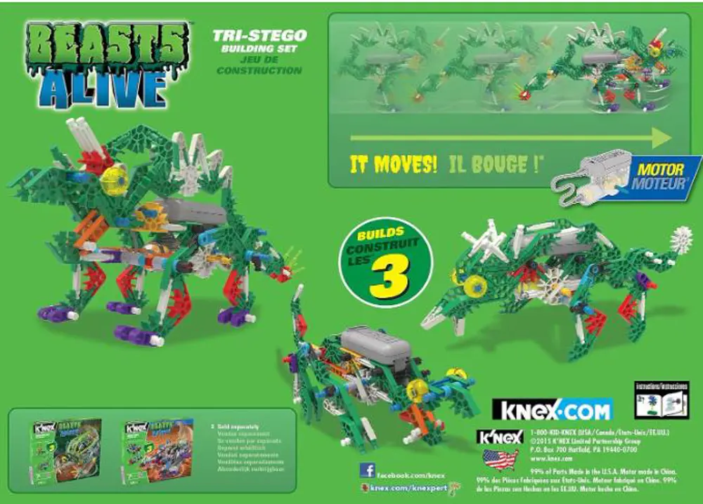 NECO K'NEX 34484 TRI-STEGO YAPIM SETI