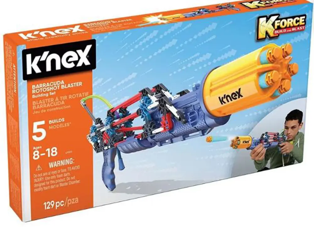 NECO K'NEX 47023 BARACUDA ROTOSHOT BLASTER-2