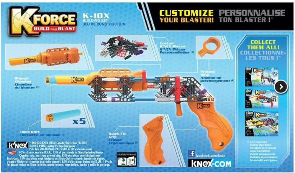 NECO K'NEX 47516 K-10X