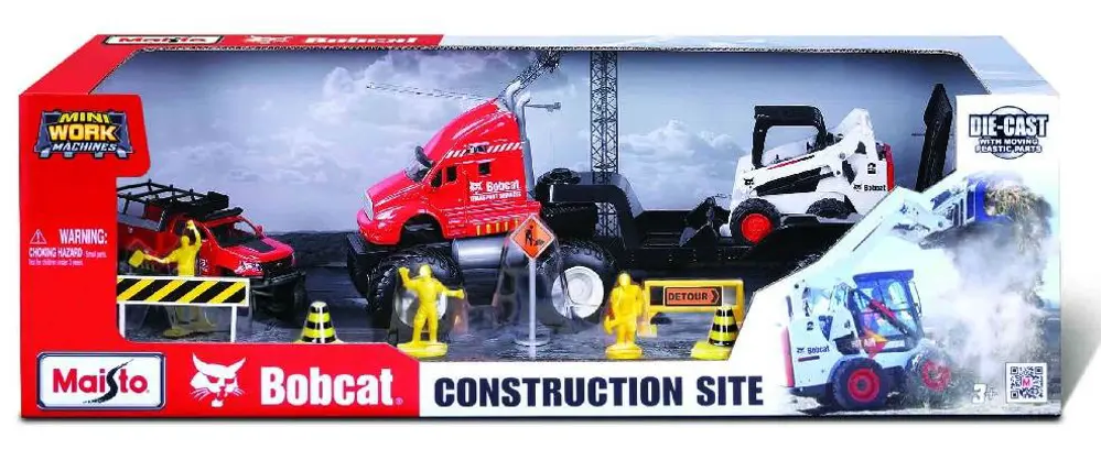 NECO MAISTO 12505 MINI WORK MACHINES BOBCAT INSAAT SET-4