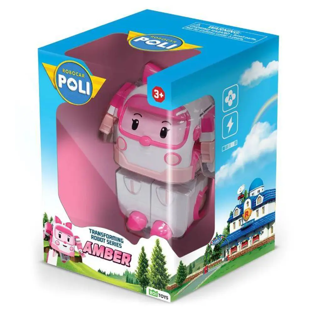 NECO POLI CAR MRT0651 TRANSFORMING ROBOT AMBER-24