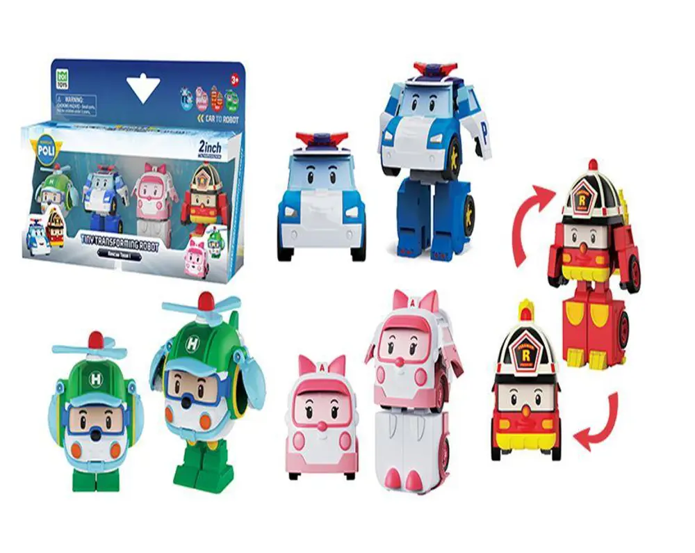 NECO POLI CAR MRT674 MINI TRANSFORMING KASABANIN KURT.ARACL.4'LU-