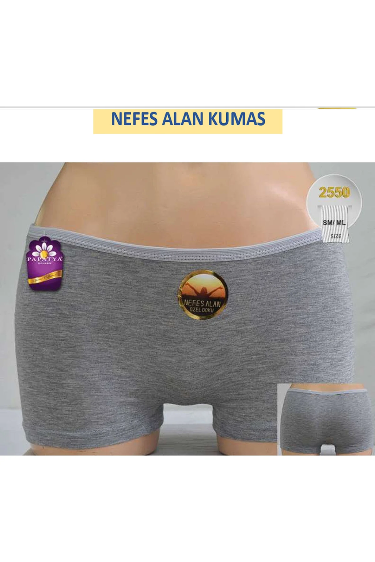 NEFES ALAN ÖZEL KUMAŞ SHORT KÜLOT (6 ADET)