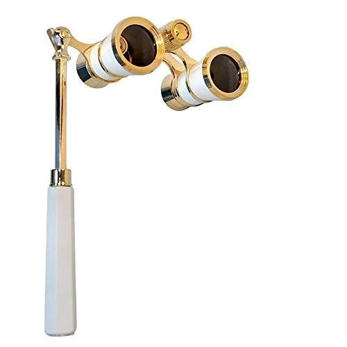 Nefis Işlemeli, Tiyatro / Opera Dürbünü 3x25 Prinç Metal Kaplamalı Retro Beyaz Fiyatı, Yorumları ve Özellikleri