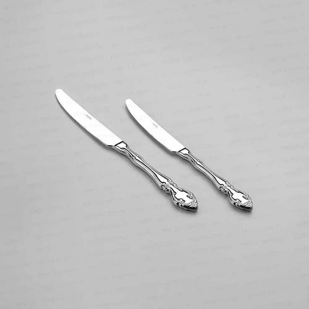 Nehir Adriana Sade 89 Parça 12 Kişilik Çatal Kaşık Bıçak Takımı