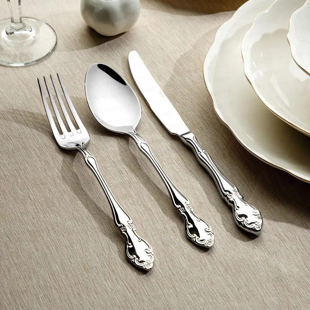 Nehir Adriana Sade 89 Parça 12 Kişilik Çatal Kaşık Bıçak Takımı