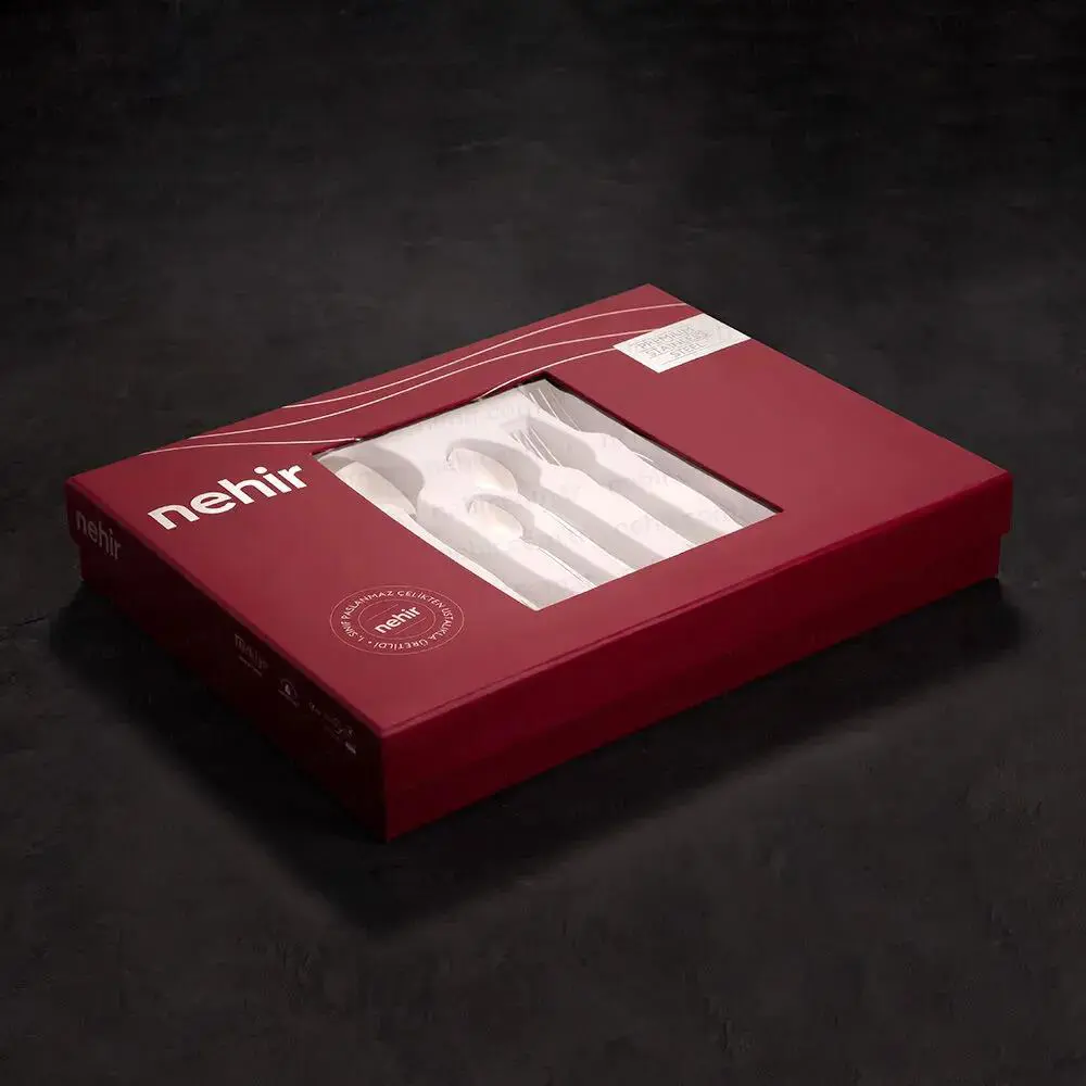 Nehir Lalezar Altın Saten 72 Parça Kutulu Çatal Kaşık Bıçak Takım