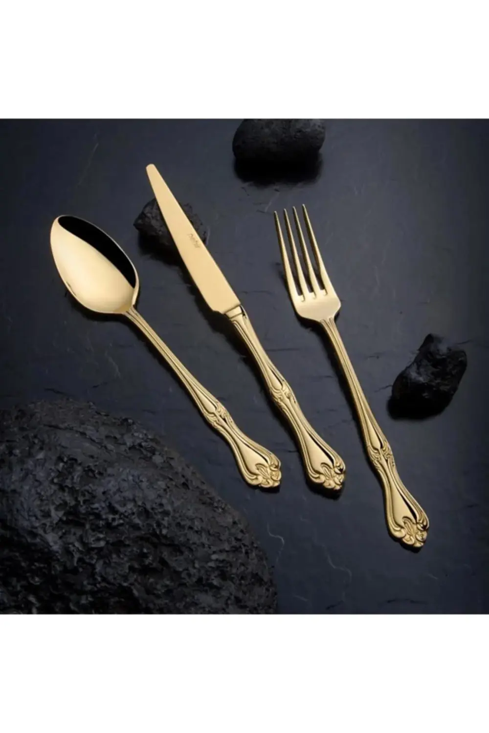 Nehir Lalezar Titanyum Gold Full Altın Parlak 89 Parça Kutulu Çat