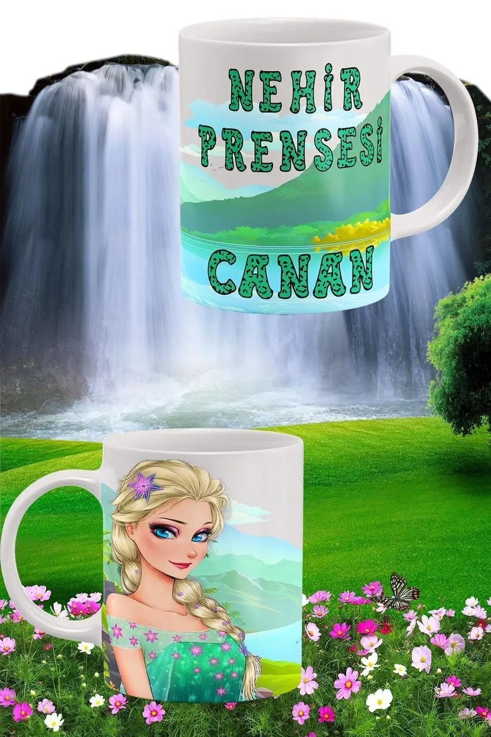 Nehir Prensesi, Kişiye Özel İsimli, Porselen Kupa