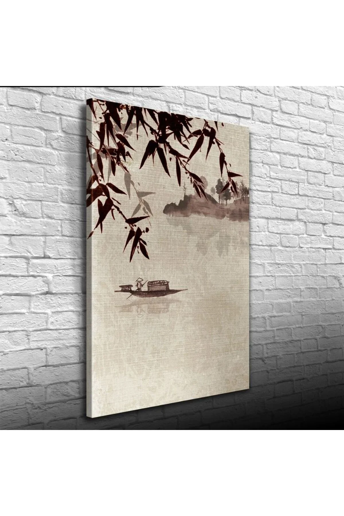 Nehirdeki Çinli Kayıkçı Suluboya Kanvas Tablo 50 x 70 Fiyatı, Yorumları ve Özellikleri