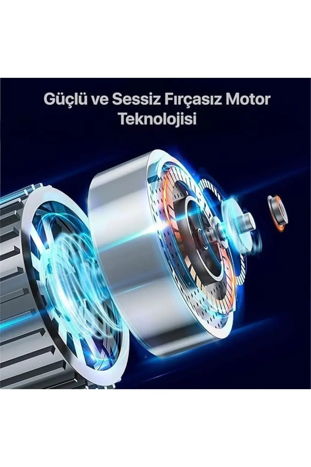 Nekuba Masaüstü Şarjlı Klipsli 360 Derece Dönebilen Portatif Vant