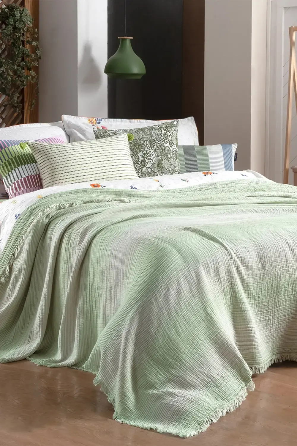 Sarev Nelson Çift Kişilik %100 Pamuk Yatak Örtüsü Sarev Nelson Çift Kişilik %100 Pamuk Yatak Örtüsü