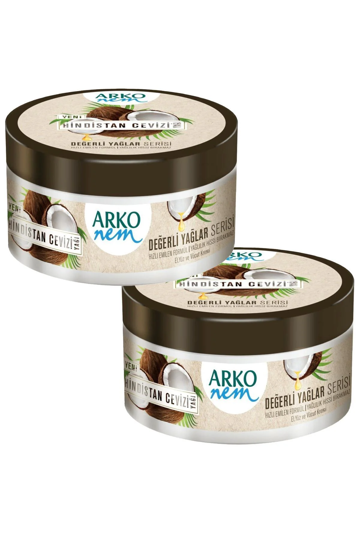 Nem Krem Hindistan Cevizi Yağı 250 ml 2 Adet