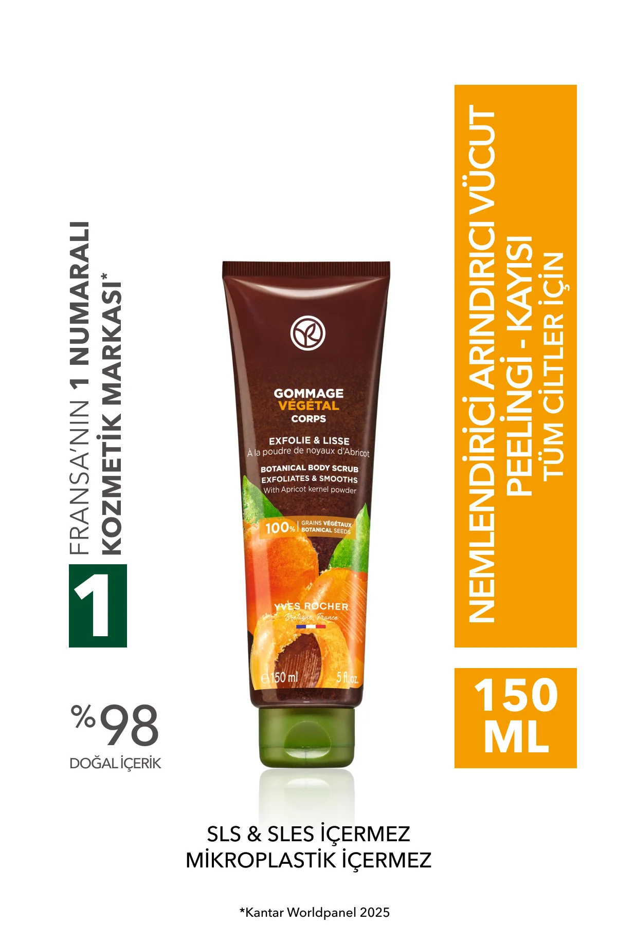 Nemlendirici Arındırıcı Vücut Peelingi - Kayısı-150 ml