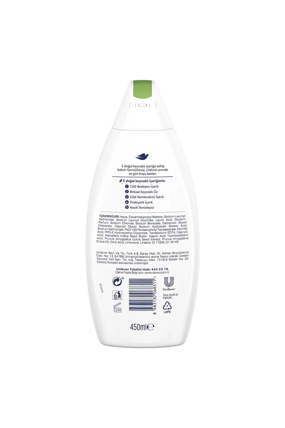 Nemlendirici Duş Jeli Mango Yağı & Badem Özü 450ml